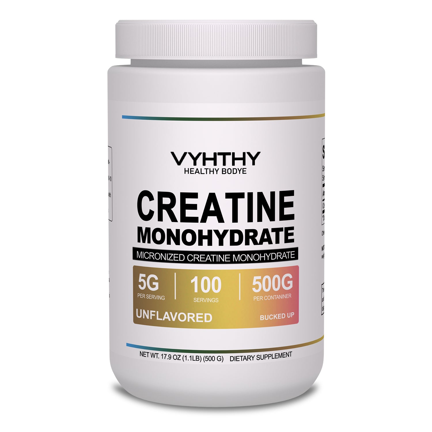 VYHTHY Creatine Monohydrate Powder - Unflavored - 500g