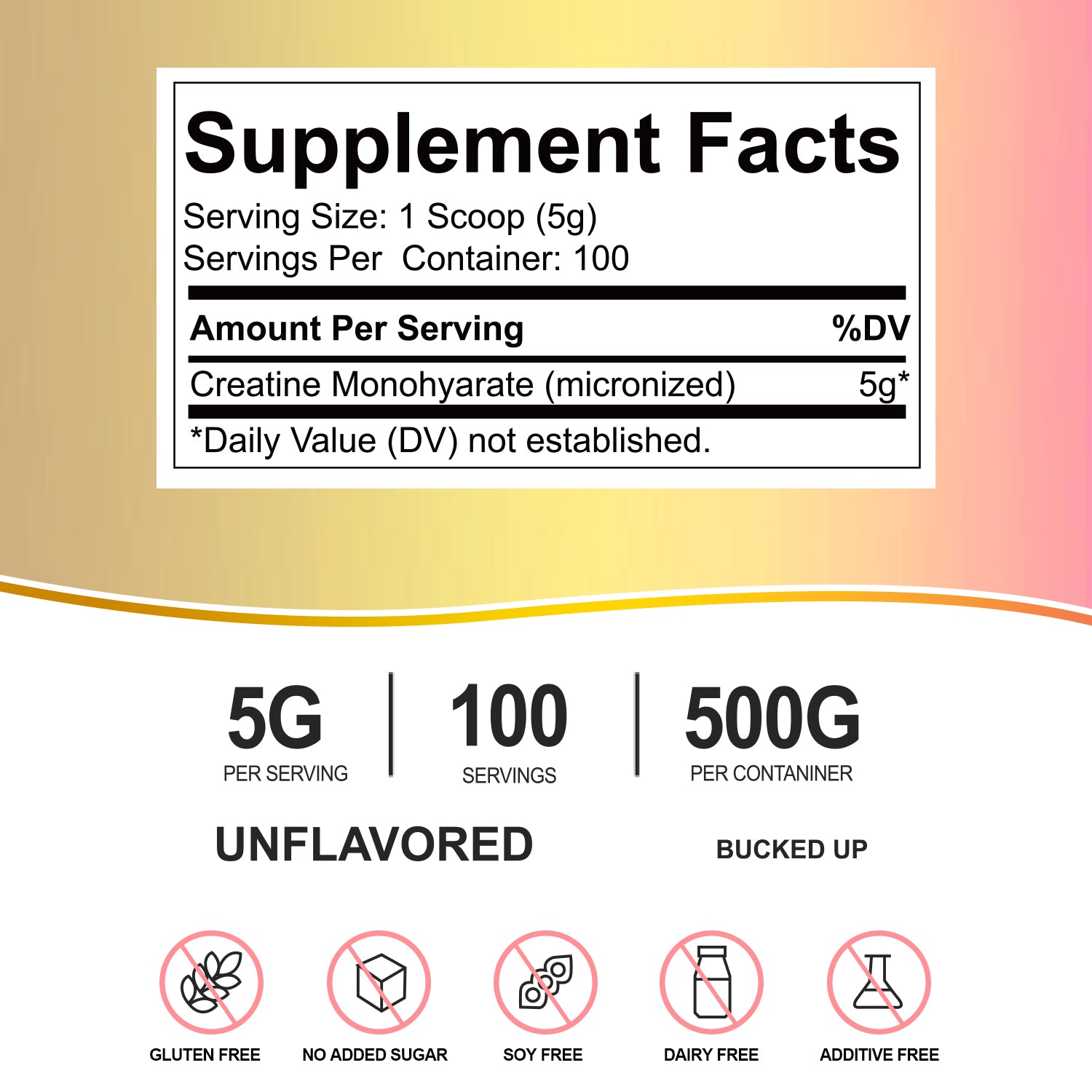 VYHTHY Creatine Monohydrate Powder - Unflavored - 500g