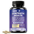 Lymphatic Drainage Support Supplement – 1390mg Herbal Cleanse with Echinacea, Dandelion, Burdock & Elderberry | Immune & Detox Support | 90 Capsules by VYHTHY