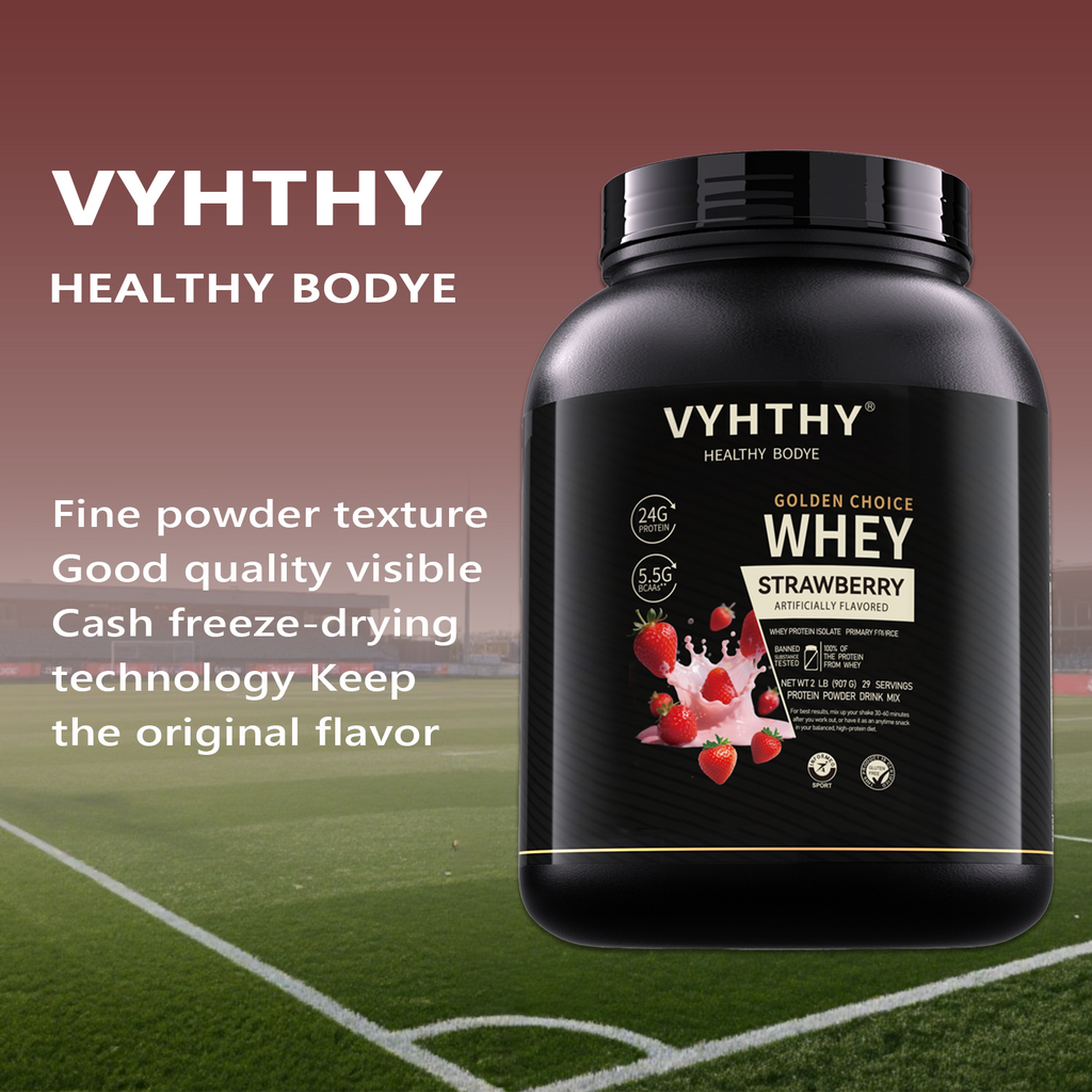 VYHTHY Titan Power 100% Whey Protein Powder - Strawberry Cake - 2lb