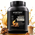 VYHTHY Caramel Coffee Flavored Whey Protein Powder - 24g Protein per Serving - Suitable for pre- and Post-Workout Supplementation - Low Lactose, Gluten-Free, Natural Flavor (56 oz) - 52 Servings