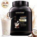 VYHTHY Titan Power Coconut Whey Protein Powder, 24g Protein & 5.5g BCAAs Per Scoop, Zero Added Sugar Post-Workout Muscle Recovery Supplement, 2LB 30 Servings Tub
