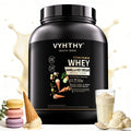 VYHTHY Vanilla Ice Cream Flavored Whey Protein Powder - 24g Protein per Serving - Suitable for pre- and Post-Workout Supplementation - Low Lactose, Gluten-Free, Natural Flavor (36 oz) - 30 Servings