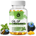 VYHTHY Oil of Oregano Softgels 6000mg Per Serving with 200mg Black Seed Oil, 20:1 High Extract with Carvacrol & Thymoquinone, Supports Immune & Skin Health, 120 Softgels