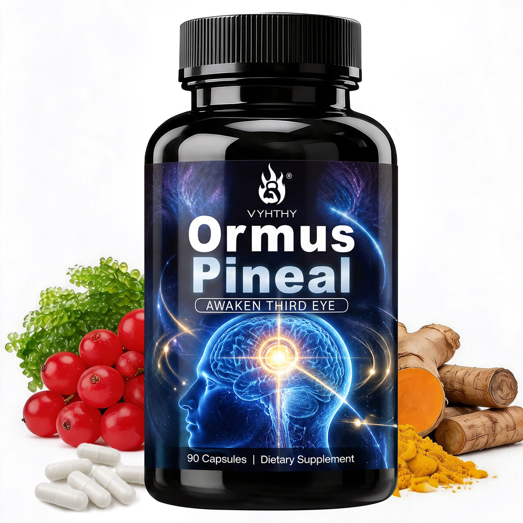 Ormus Pineal Gland Supplement – Third Eye Awakening & Pineal Decalcification Support | Spiritual Clarity, Intuition & Focus | 90 Capsules by VYHTHY