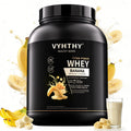 VYHTHY Banana Whey Protein Powder-24g of Protein Per Serving-Premium Whey Protein Powder for Pre Post Workout-Fast Absorbing Whey Concentrate-Low Lactose Gluten Free, Natural Flavored 2LB (36 oz)