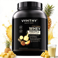 VYHTHY Pineapple Flavored Flavored Whey Protein Powder - 24g Protein per Serving - Suitable for pre- and Post-Workout Supplementation - Low Lactose, Gluten-Free, Natural Flavor (56 oz) - 52 Servings
