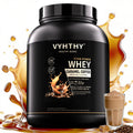 VYHTHY Caramel Coffee Flavored Whey Protein Powder - 24g Protein per Serving - Suitable for pre- and Post-Workout Supplementation - Low Lactose, Gluten-Free, Natural Flavor (36 oz) - 30 Servings