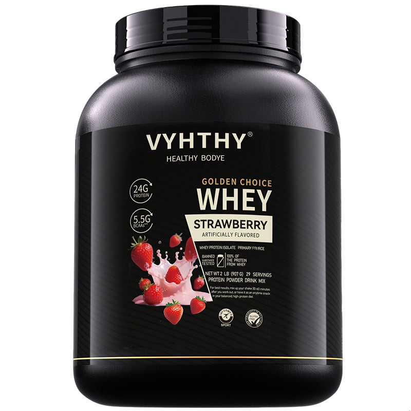 VYHTHY Titan Power 100% Whey Protein Powder - Strawberry Cake - 2lb
