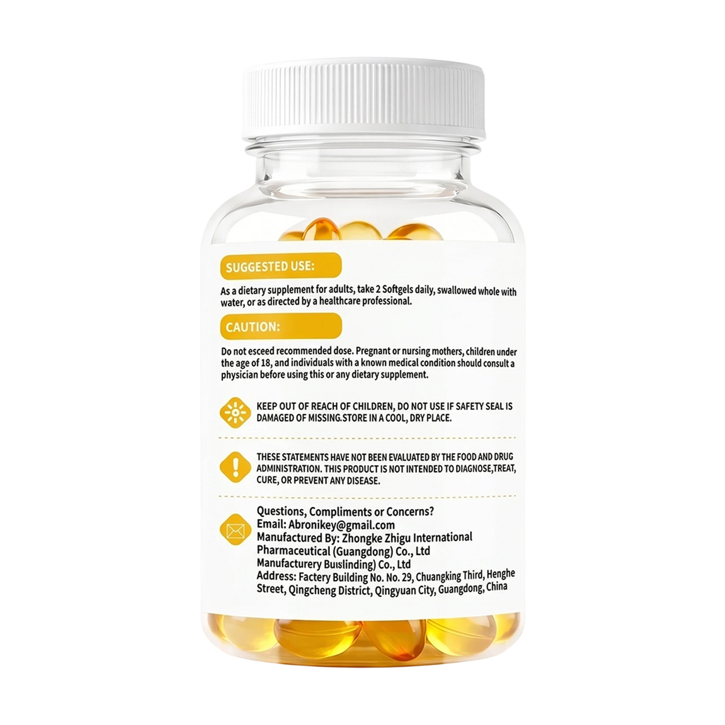 YOY Four  Dietary food supplements 120 Softgels, Triple Omega 3 6 9 Supplement with Turmeric, Curcumin, DHA & EPA, Fish Oil Supplement for Brain & Heart Health and Joint Support, Advanced Absorption