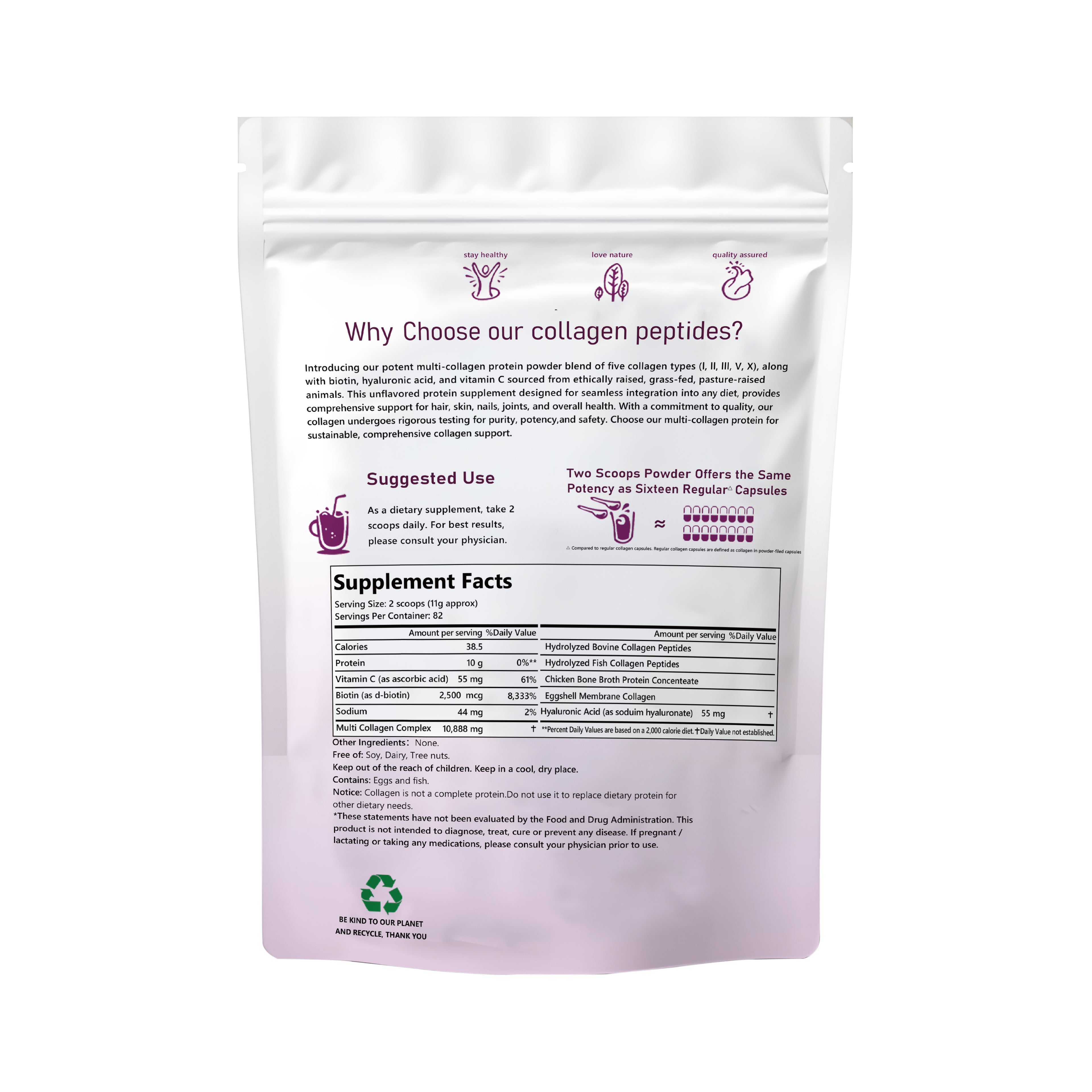VYHTHY Collagen Peptide Powder - Original - 2 lb