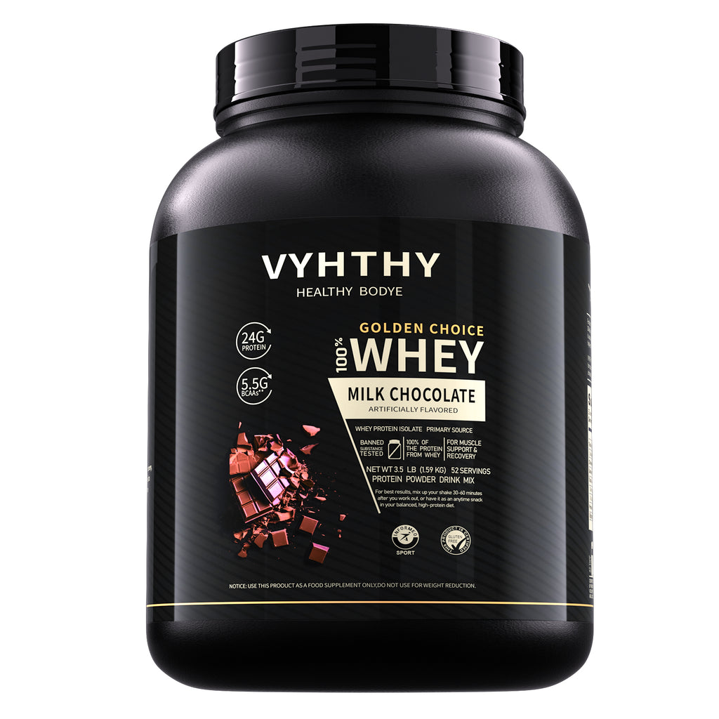 VYHTHY Titan Power 100% Whey Protein Powder - Chocolate Milkshake - 3.5lb