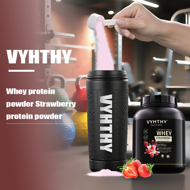 VYHTHY Titan Power 100% Whey Protein Powder - Strawberry Cake - 2lb