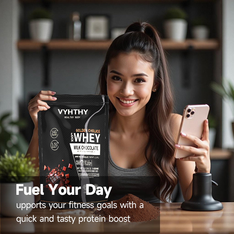 VYHTHY Titan Power 100% Whey Protein Powder - Chocolate Milkshake - 1lb
