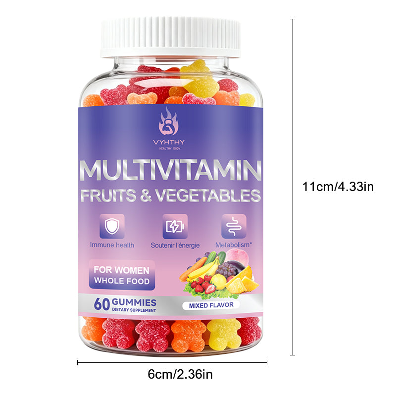 VYHTHY Nature’s Fruits & Veggies Supplement, 60 Veggie Capsules – 80 Whole Food Superfoods for Daily Balance – 40 Fruits with 40 Vegetables and Greens – Non-GMO, Gluten Free