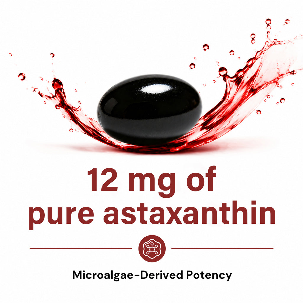 VYHTHY High Strength Natural Astaxanthin 12mg Softgels Blended with Trans-Resveratrol & CoQ10, Super Antioxidant Stronger Than Vitamin C/E, Support Eye Comfort, Skin Glow & Longevity, 240 Easy Absorb Softgels