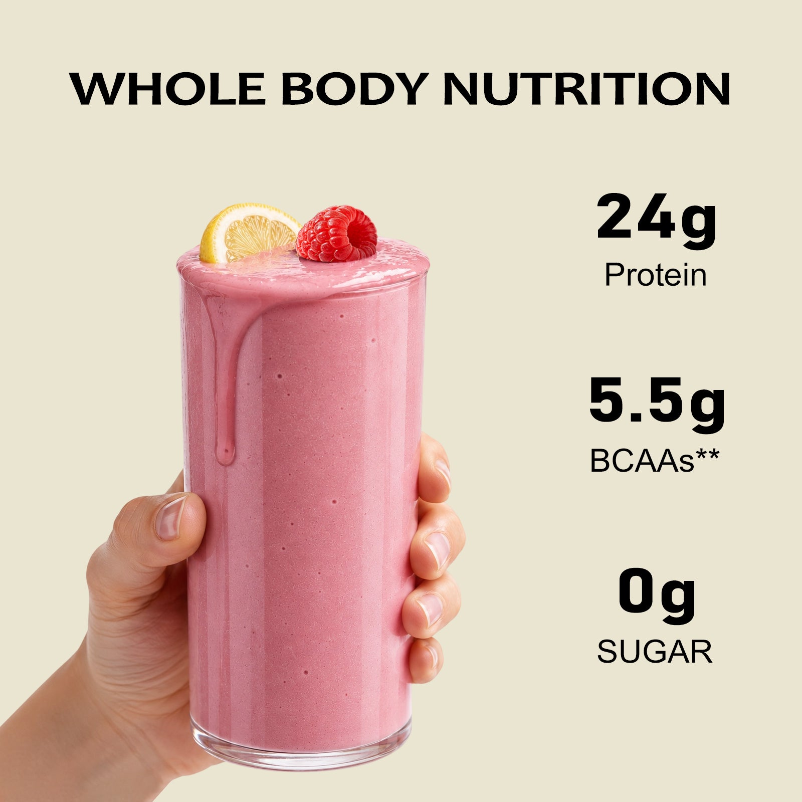 VYHTHY Premium Whey Isolate Concentrate Protein Powder, Raspberry Lemon Flavor with 5.5g BCAA, Low-Cal Low-Fat Formula for Muscle Recovery, Fitness & Everyday Meal Replacement, 30 Servings 2LB