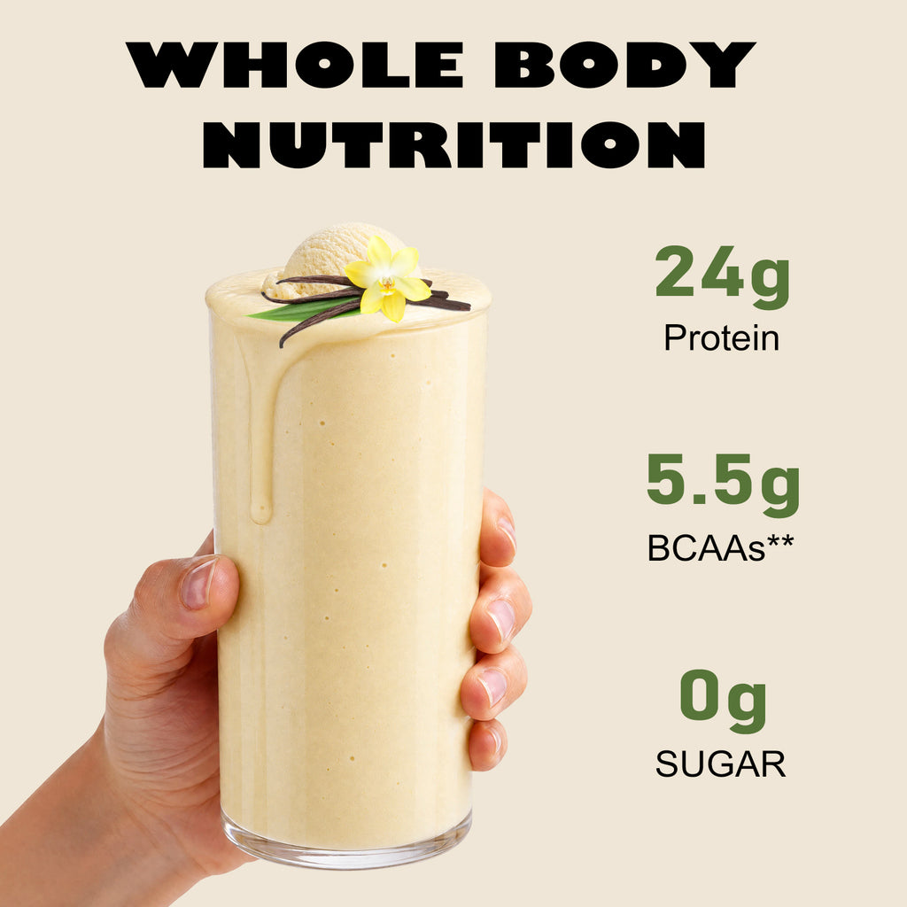 VYHTHY Vanilla Ice Cream Whey Protein Powder Single Serve Packets, 24g Protein & 5.5g BCAAs Per Packet, Zero Added Sugar Portable Post-Workout Muscle Recovery Supplement, 14 Individual Packets Per Bag