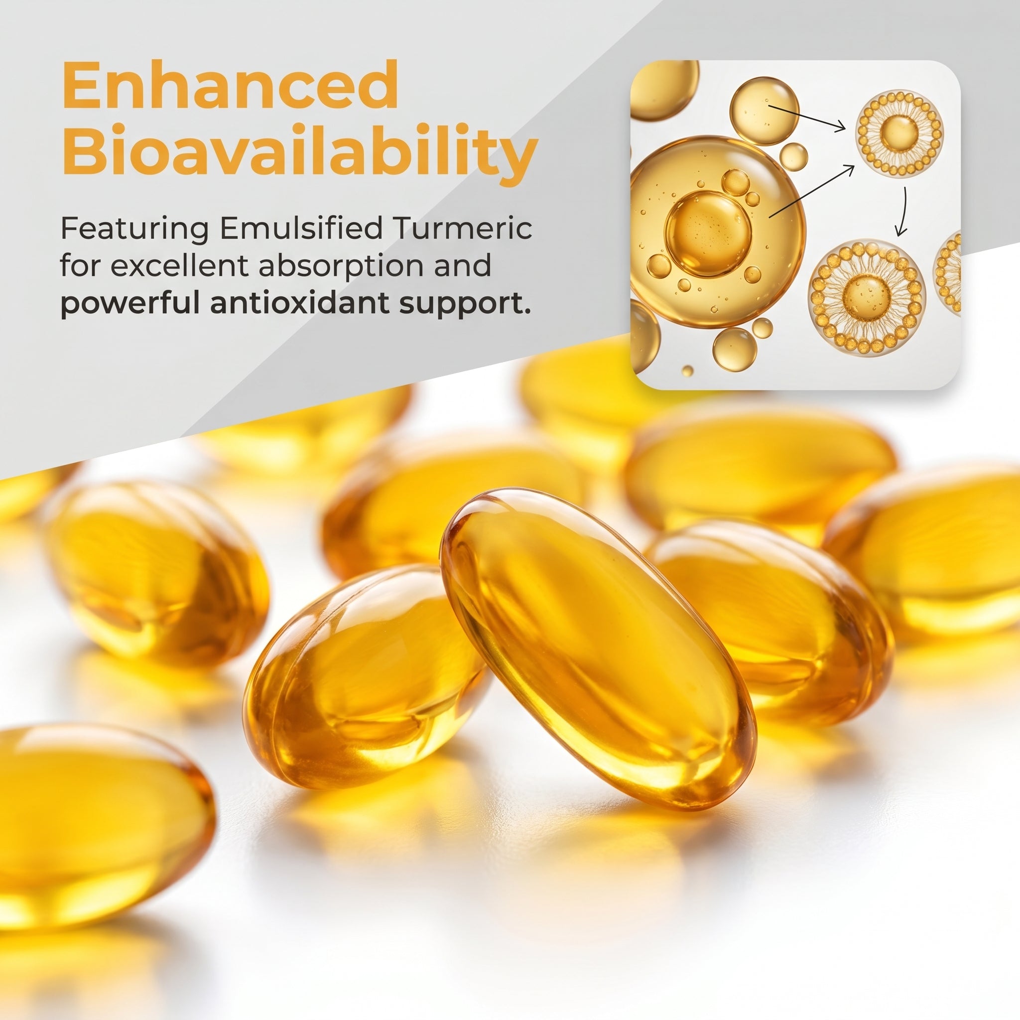 YOY Four  Dietary food supplements 120 Softgels, Triple Omega 3 6 9 Supplement with Turmeric, Curcumin, DHA & EPA, Fish Oil Supplement for Brain & Heart Health and Joint Support, Advanced Absorption