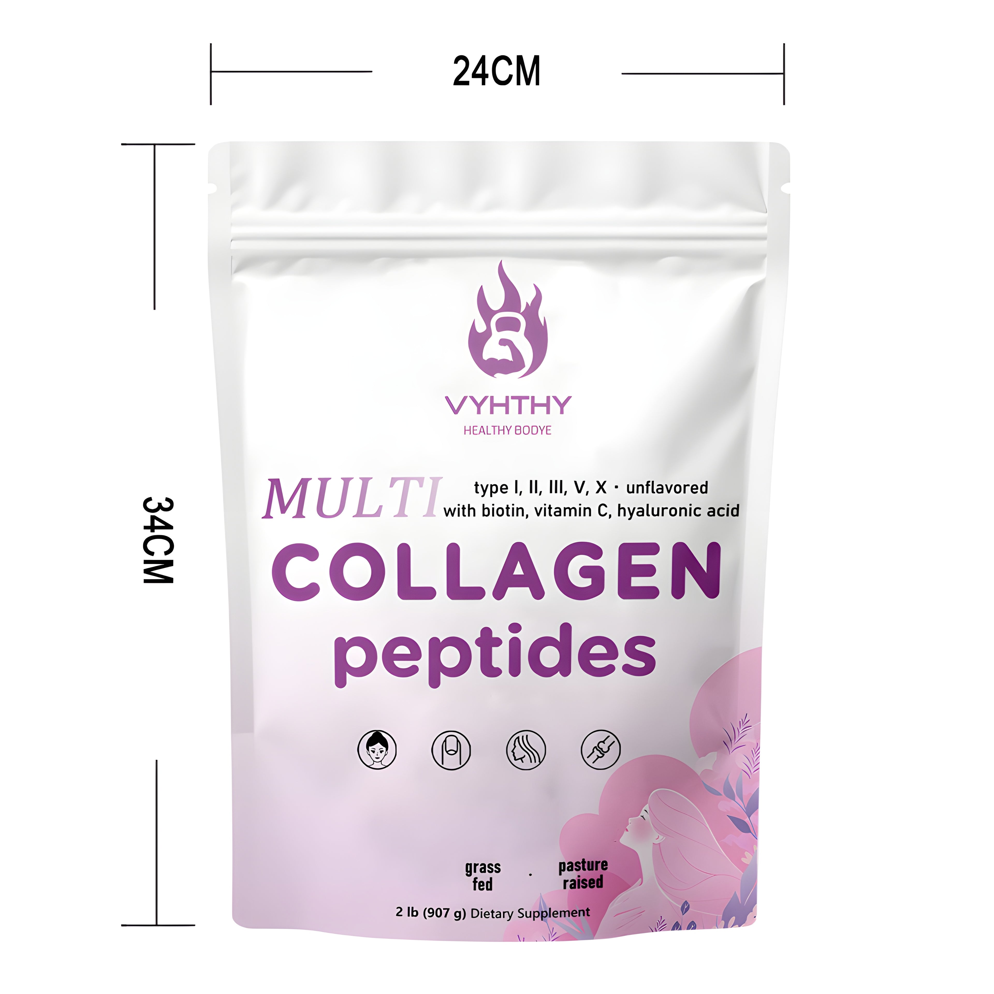 VYHTHY Collagen Peptide Powder - Original - 2 lb