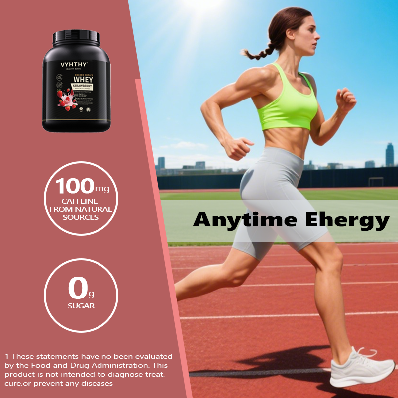 VYHTHY Titan Power 100% Whey Protein Powder - Strawberry Cake - 2lb