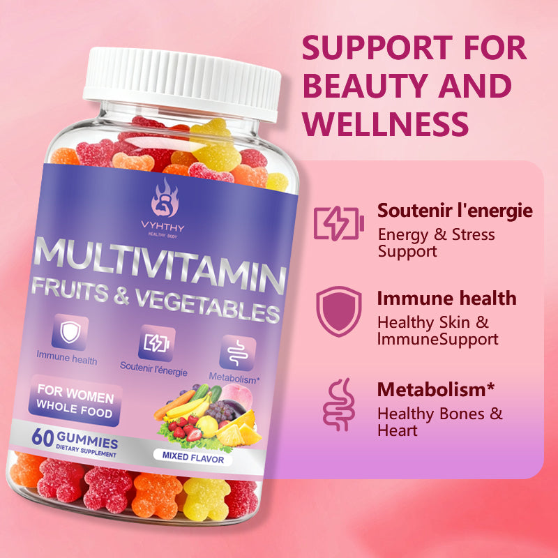 VYHTHY Nature’s Fruits & Veggies Supplement, 60 Veggie Capsules – 80 Whole Food Superfoods for Daily Balance – 40 Fruits with 40 Vegetables and Greens – Non-GMO, Gluten Free