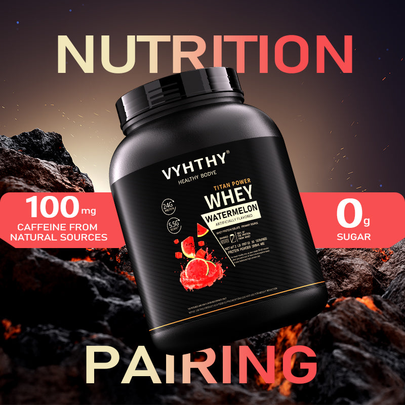 VYHTHY Watermelon Flavor Whey Protein Powder-24g of Protein Per Serving-Premium Whey Protein Powder for Pre Post Workout-Fast Absorbing Whey Concentrate-Low Lactose Gluten Free, Natural Flavored 2LB
