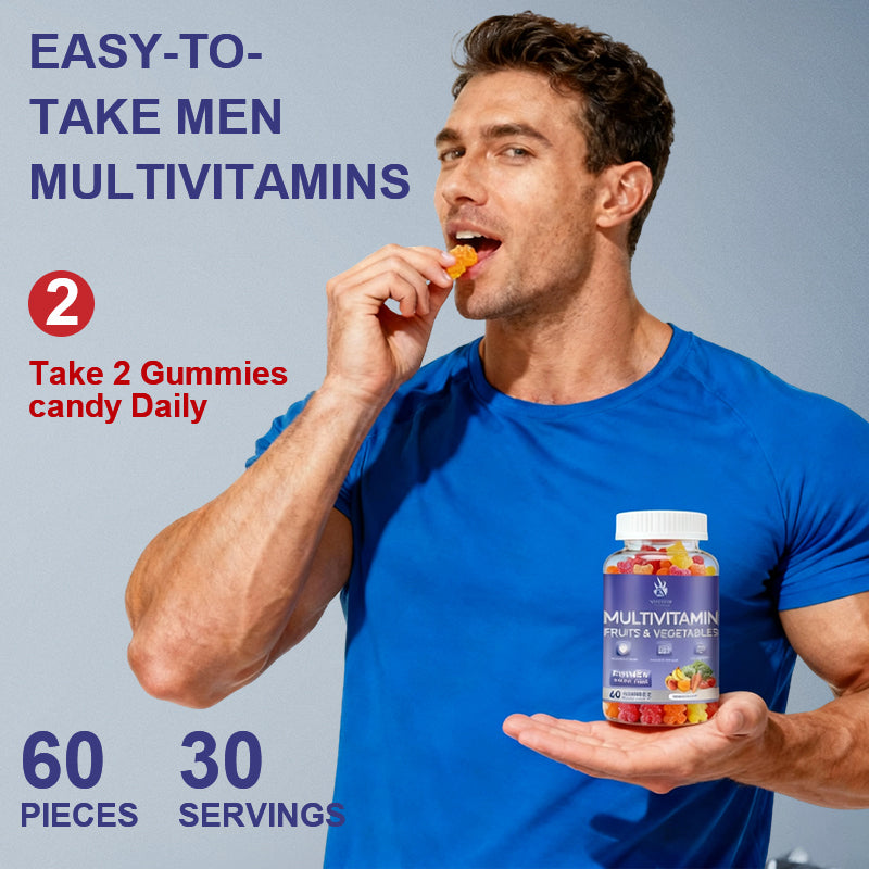 VYHTHY Superfoods Vita Fruits and Veggies Capsules - 25 Superfood Ingredients, Fruit and Vegetable Multivitamin, 60 Count - for Men and  - Vitamins A, C, D, E, B and Zinc