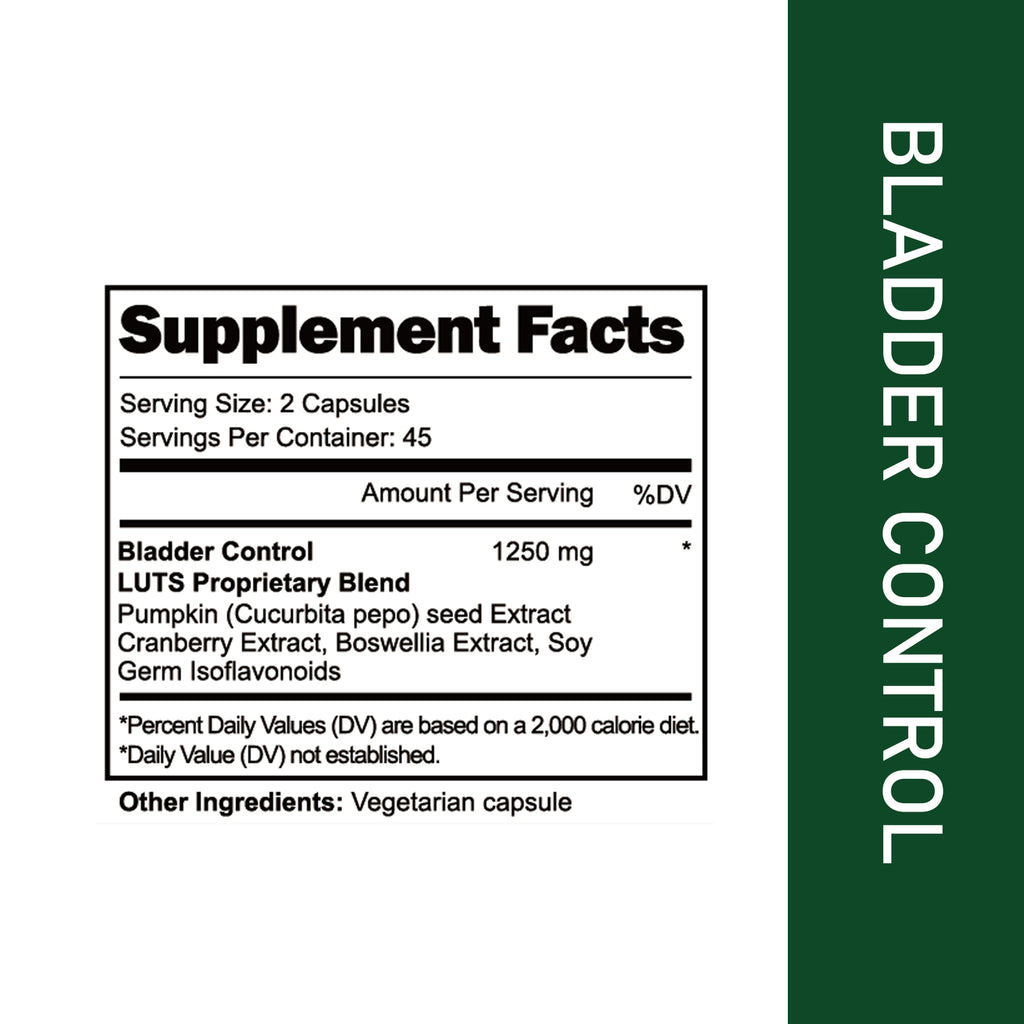 VYHTHY Natural LUTS Bladder Support Supplement with Cranberry & Pumpkin Seed Extract, Promote All-Day Bladder Comfort & Uninterrupted Sleep, 90 Vegetarian Capsules