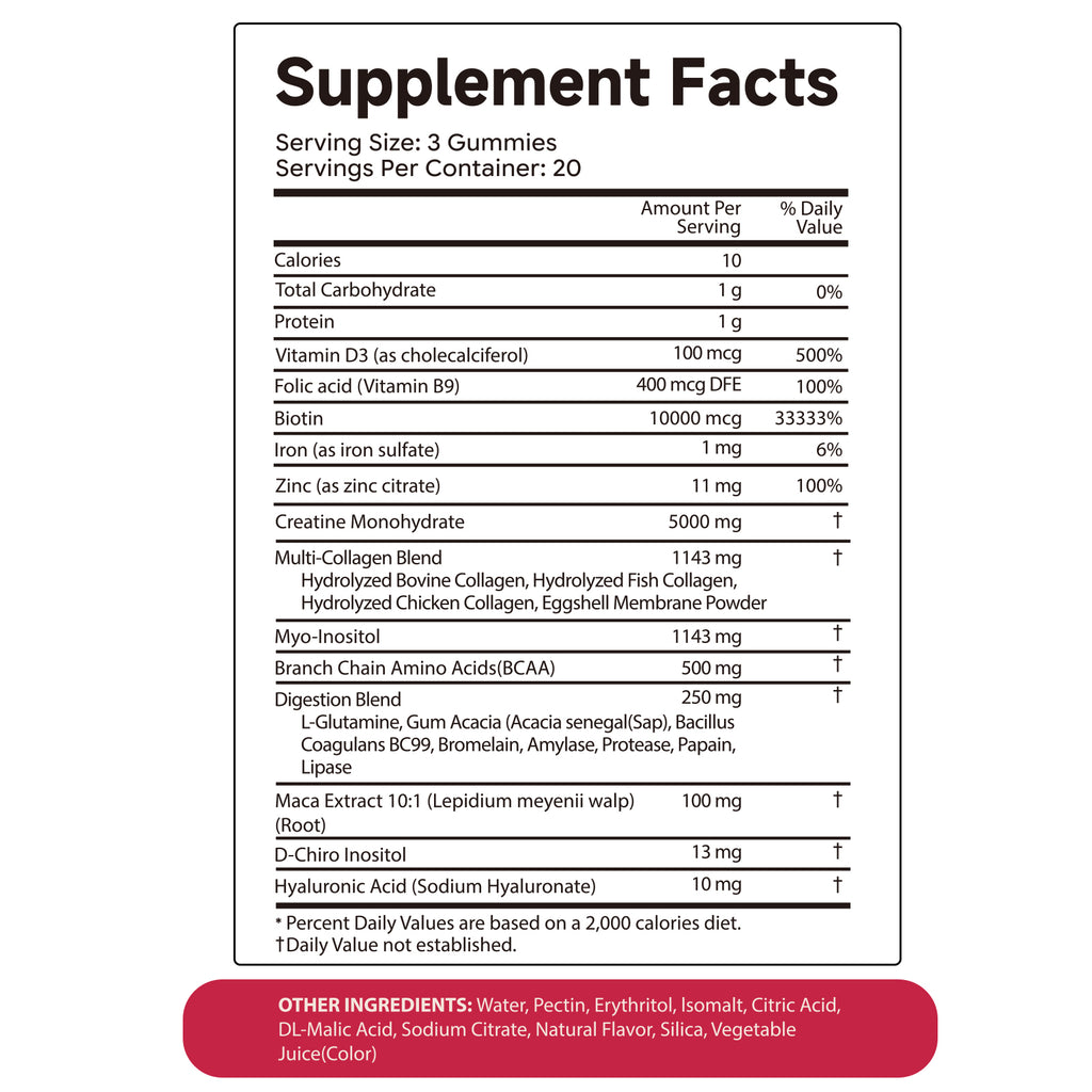 Vyhthy CurveBoost Creatine Monohydrate Gummies - 60 Gummies